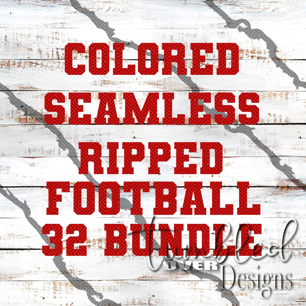 Ripped Seamless Colored Football Bundle 32 PNGS