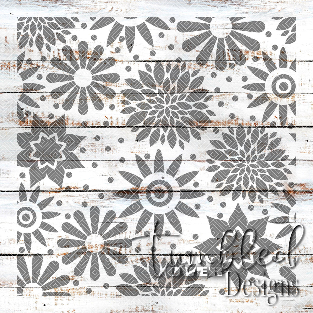 Seamless Flowers 2 Png Wrap