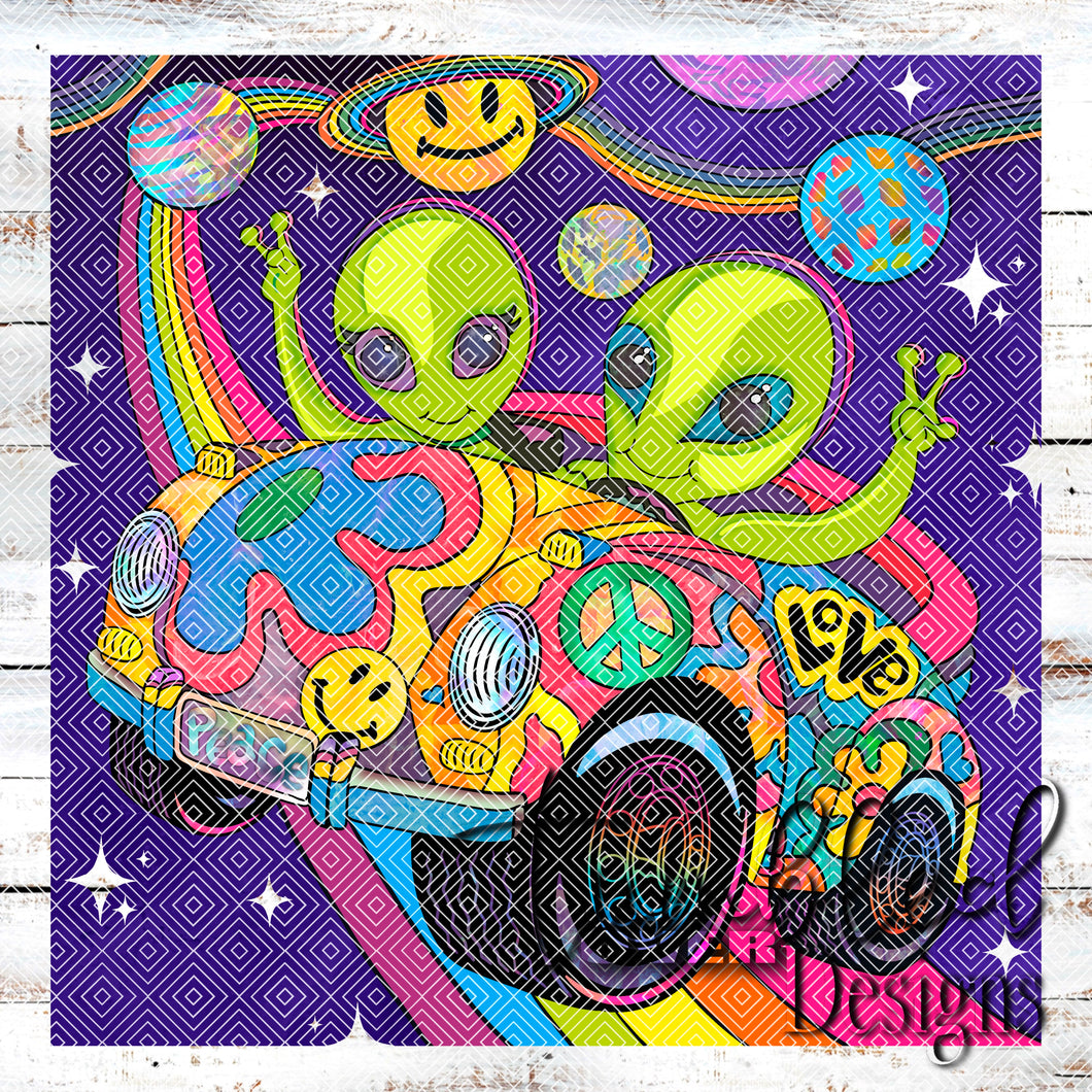 Colored Colorful Aliens Png Wrap