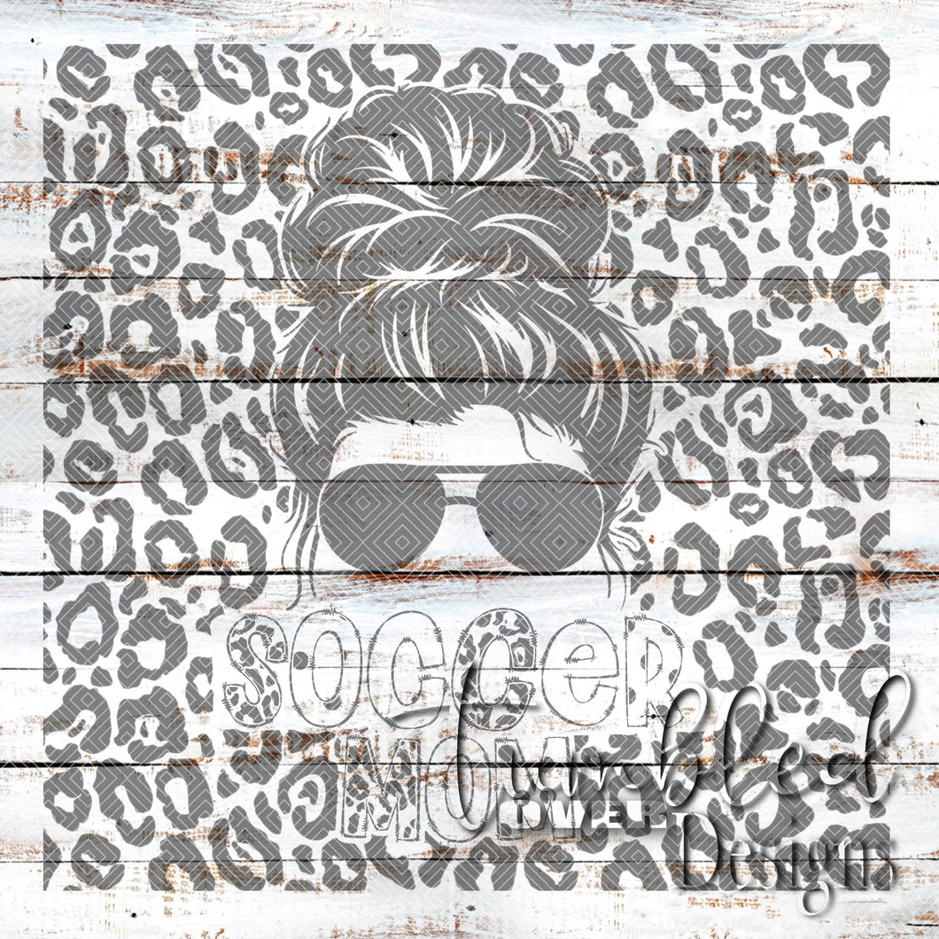 Seamless Messy Bun Soccer Mom Png Wrap