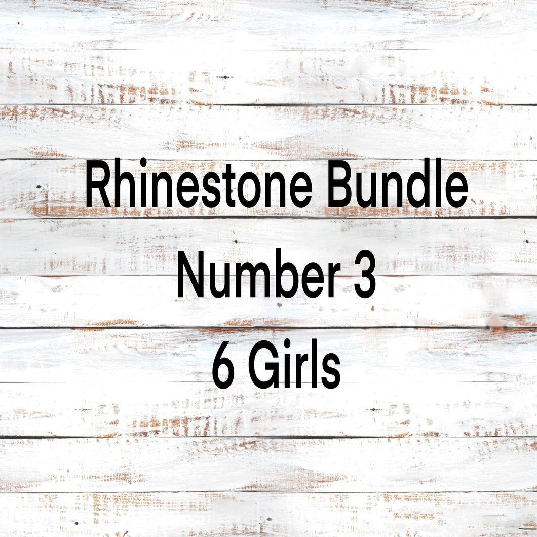 SS16 Rhinestone Template 6 Girls Number 3 Bundle 20 ounce Skinny Straight