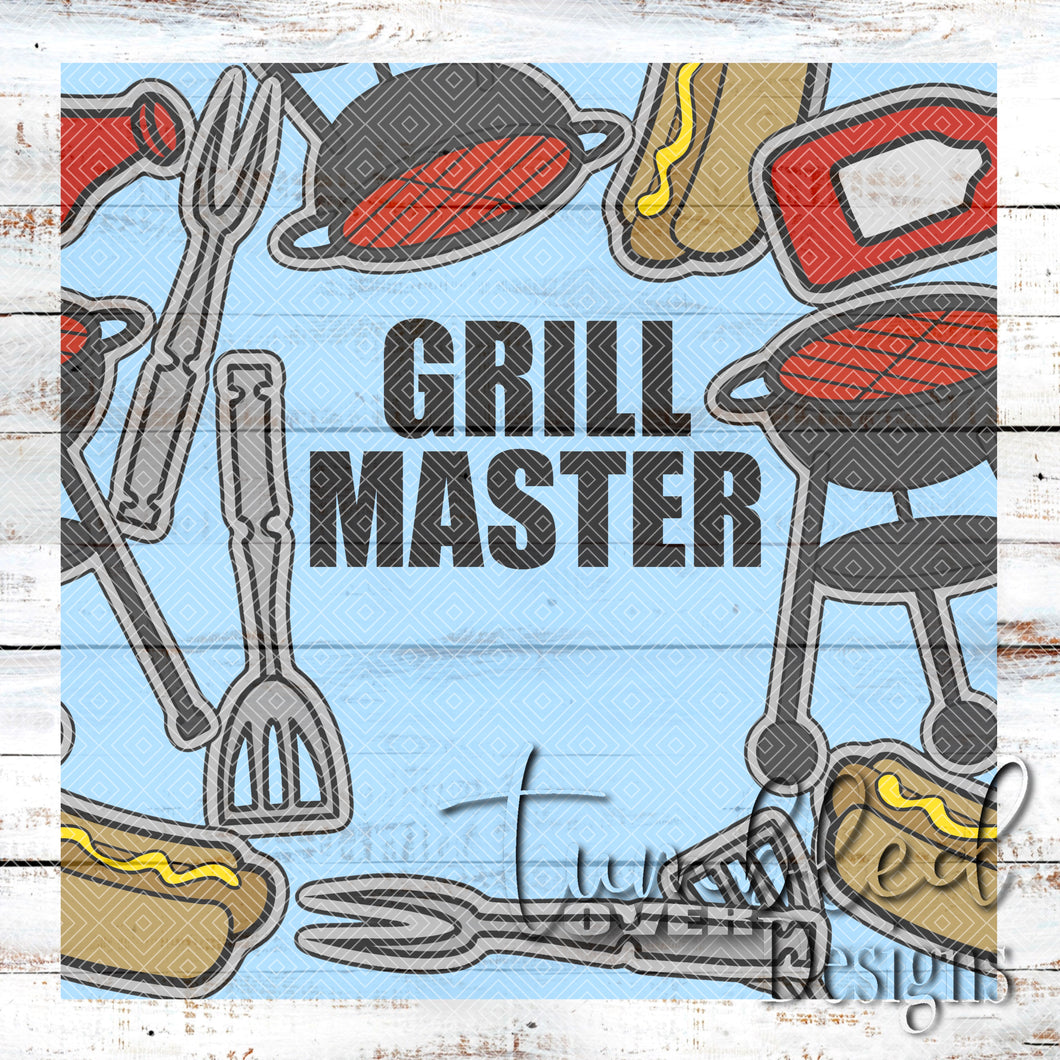 Colored Seamless Grill Master Png Wrap