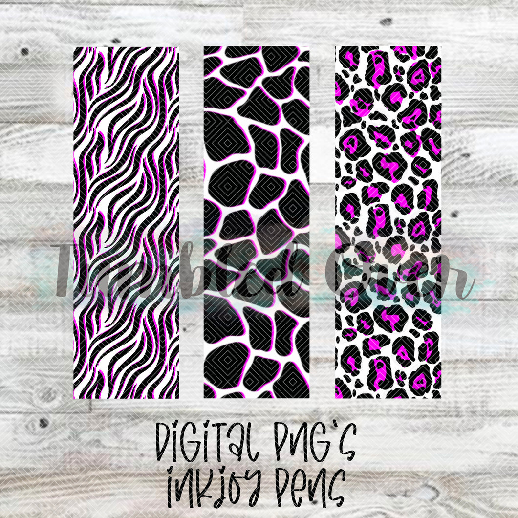 Pink Animal Print Digital Pen Wraps